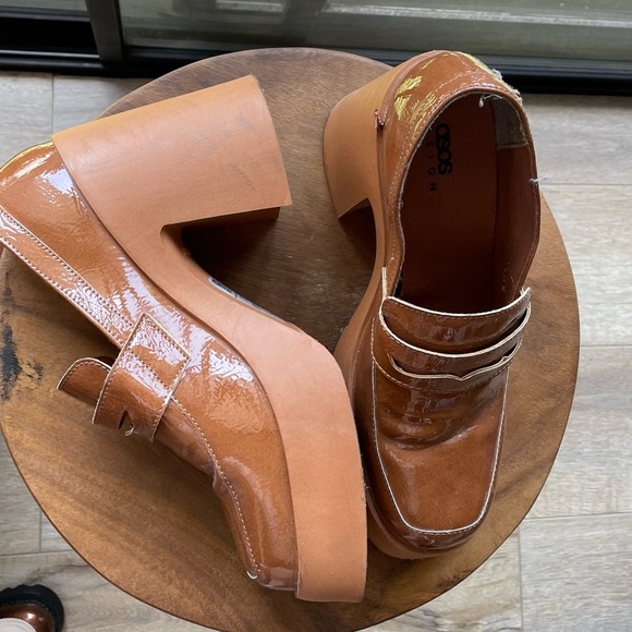 Retro 70s Platform ASOS Loafers - Picture 2 of 6